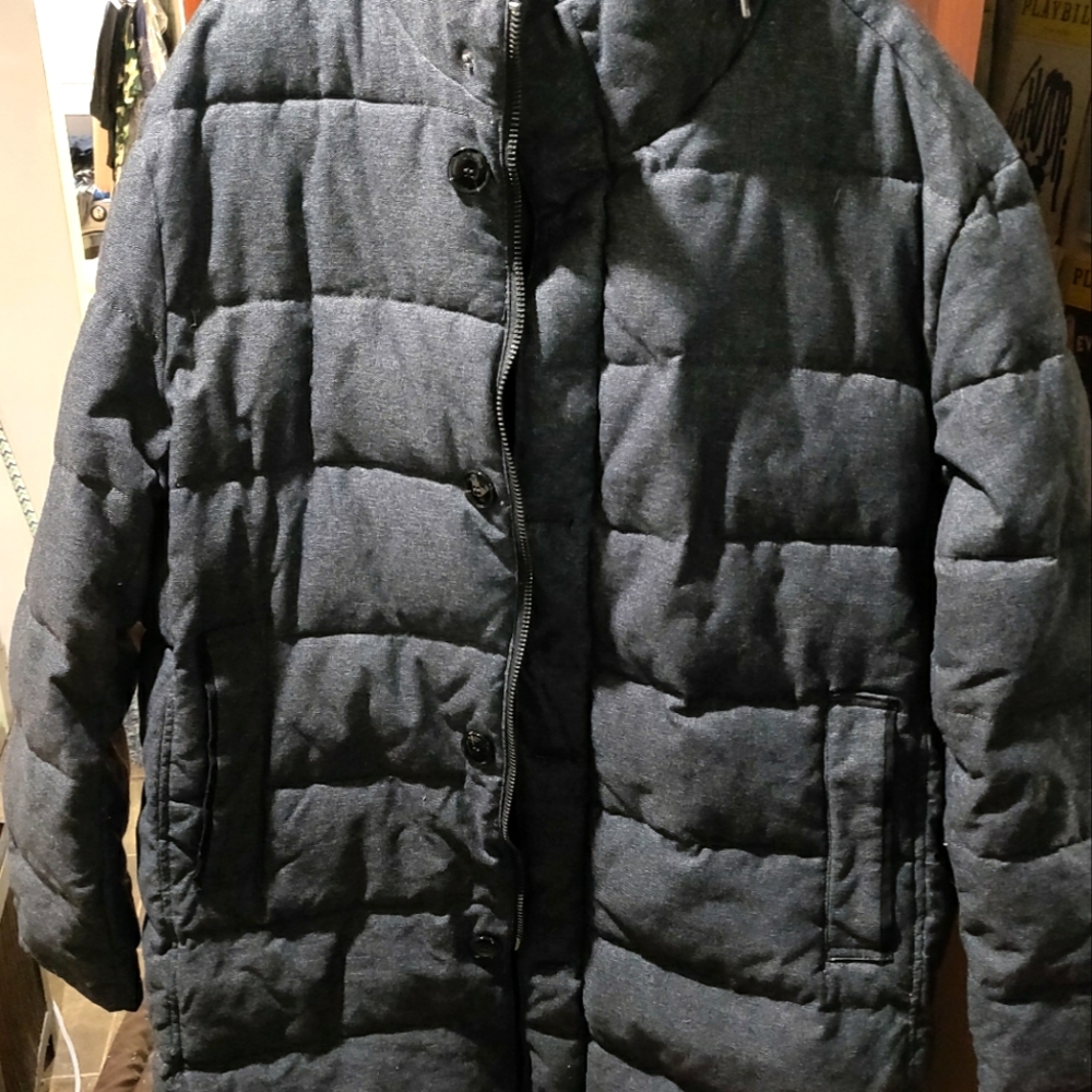 Zara , gray long coat size xxl.